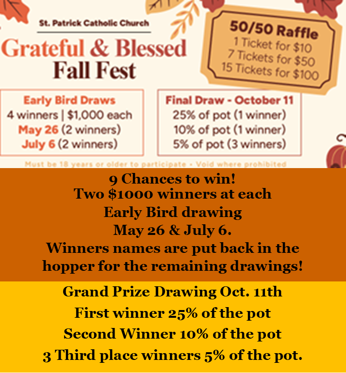 Lent Raffle News